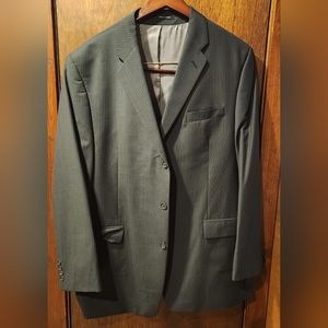 Calvin Klein 46L pinstriped black/blue suit jacket